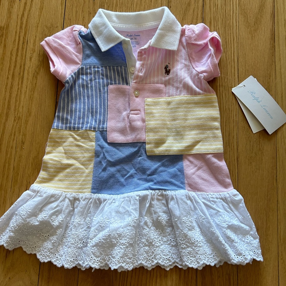 Ralph Lauren Kids Patchwork Polo Dress - Multicolor